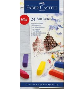 Soft pastels Mini cardboard box of 24