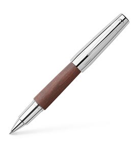 E-motion ink roller pen Pearwood, dark brown