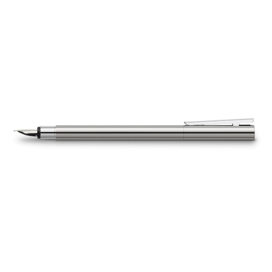 NEO Slim fountain pen stainless steel shiny
