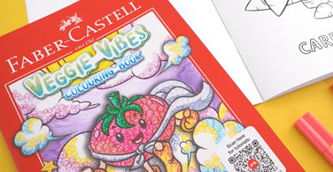 Veggie Vibes Colouring Book