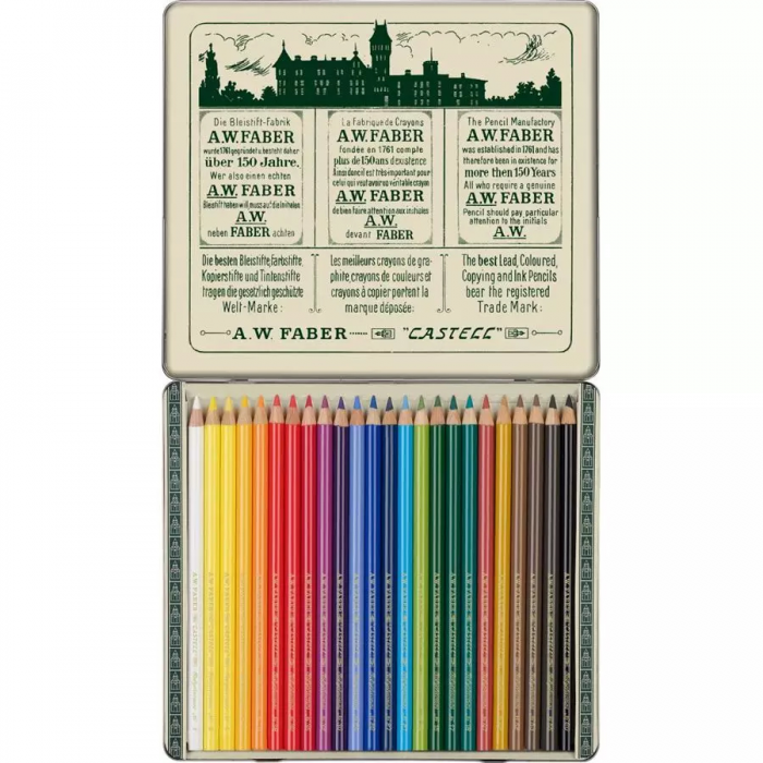 Polychromos colour pencil, 111th anniversary, tin of 24