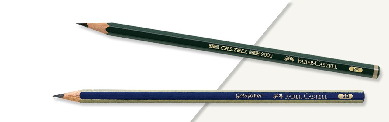 Beda Pensil Castell 9000 dan Goldfaber Graphite