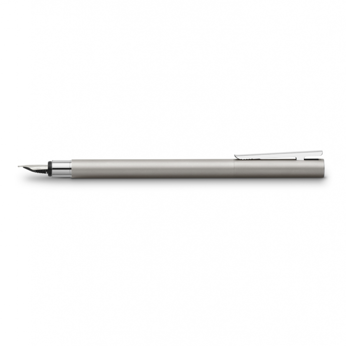 Neo Slim Stainless Steel Fountain Pen F Silver Matt