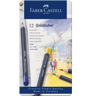 Colour pencil Goldfaber tin of 12