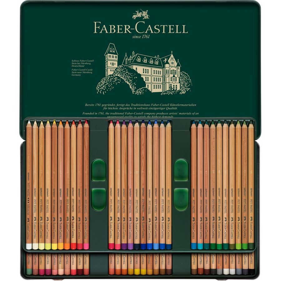 Colour pencil Pitt Pastel tin of 60