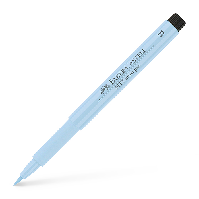 India ink Pitt Artist pen Brush ice blue