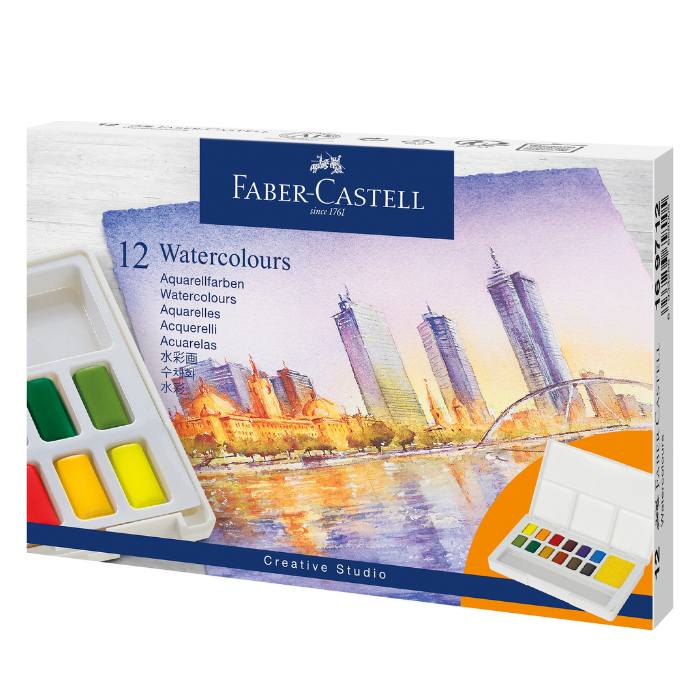 Solid Watercolours 12 Colours 