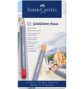 Watercolour pencils Goldfaber Aqua tin of 12