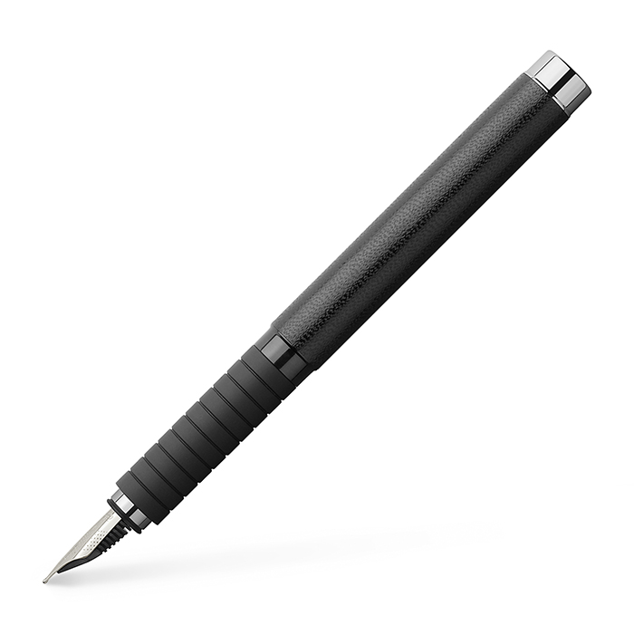 Fountain pen BASIC Black leather EF