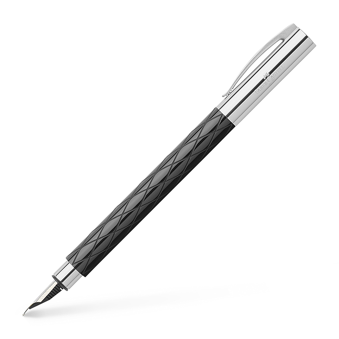 Fountain pen AMBITION Rhombus black EF