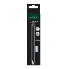 Pencil Tri Graphite Black Metallic Set 12