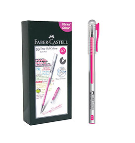 True Gel Pen -- Pink Ink 0.7 mm 1 Box isi 10 pcs
