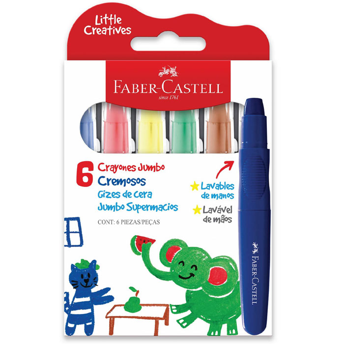 Jumbo Creamy Crayon Set 6