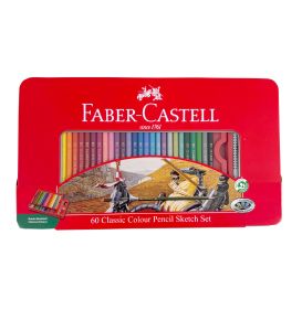60  Classic Colour Pencils Sketch Set