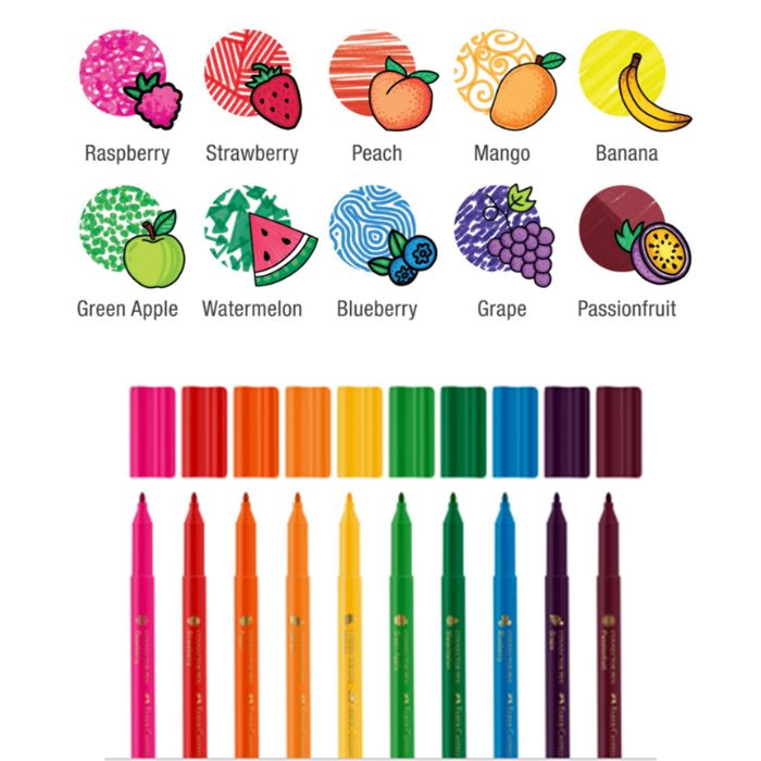 Connector Pens Scented Markers 10 colours