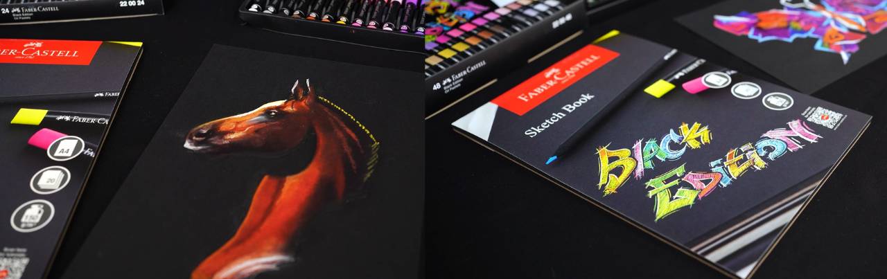 Black Paper Sketch Book