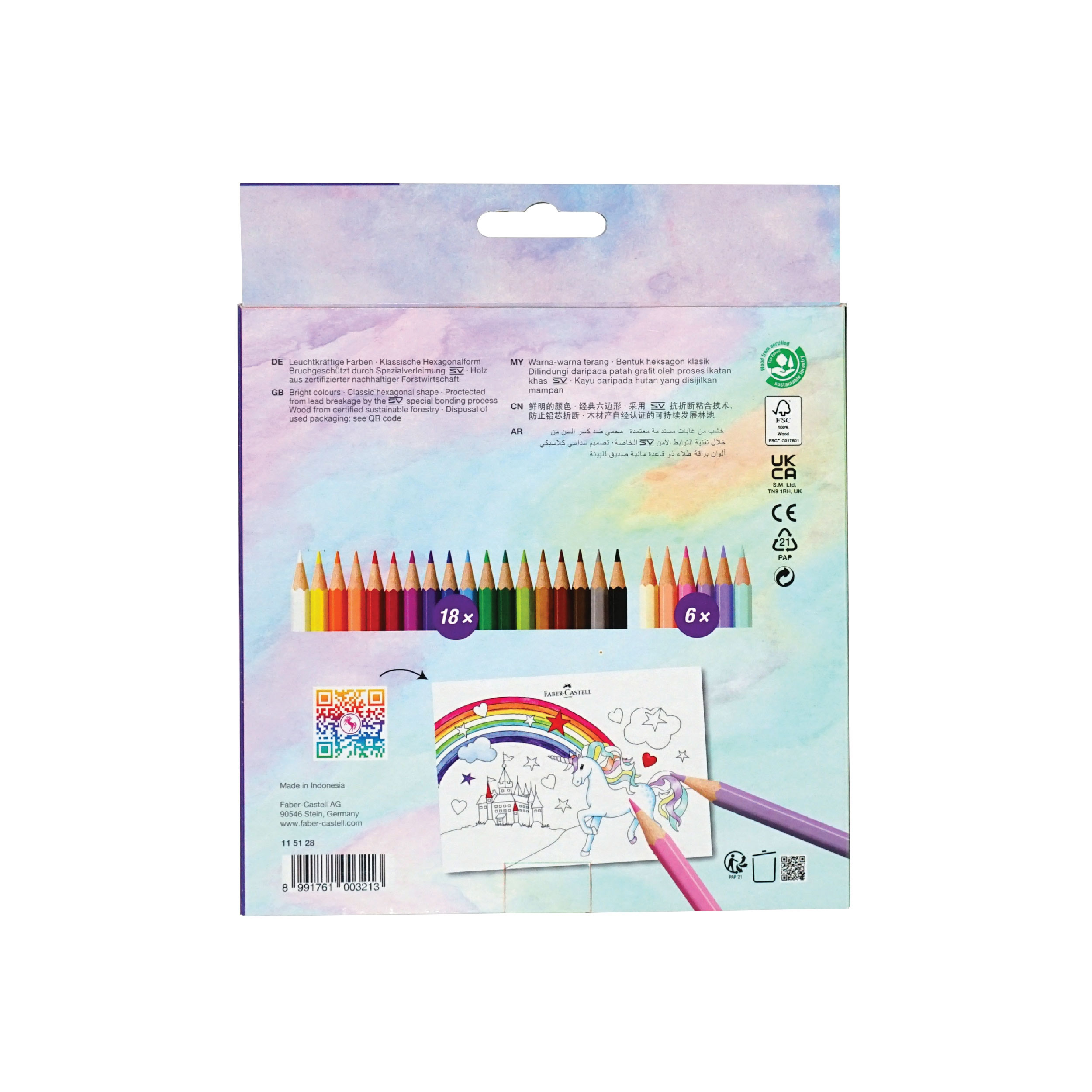 Colour Pencil Unicorn 24