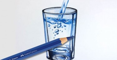 Cara menggambar segelas air dengan Albrecht Durer Magnus