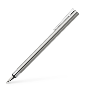 Neo Slim Stainless Steel fountain pen, EF, silver shiny