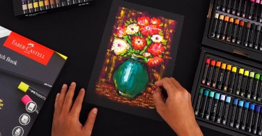 Cara menggambar teknik impasto dengan Black Edition Oil Pastels