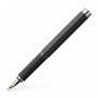 Fountain pen BASIC Black leather EF