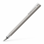 Neo Slim Stainless Steel fountain pen, EF, silver matt